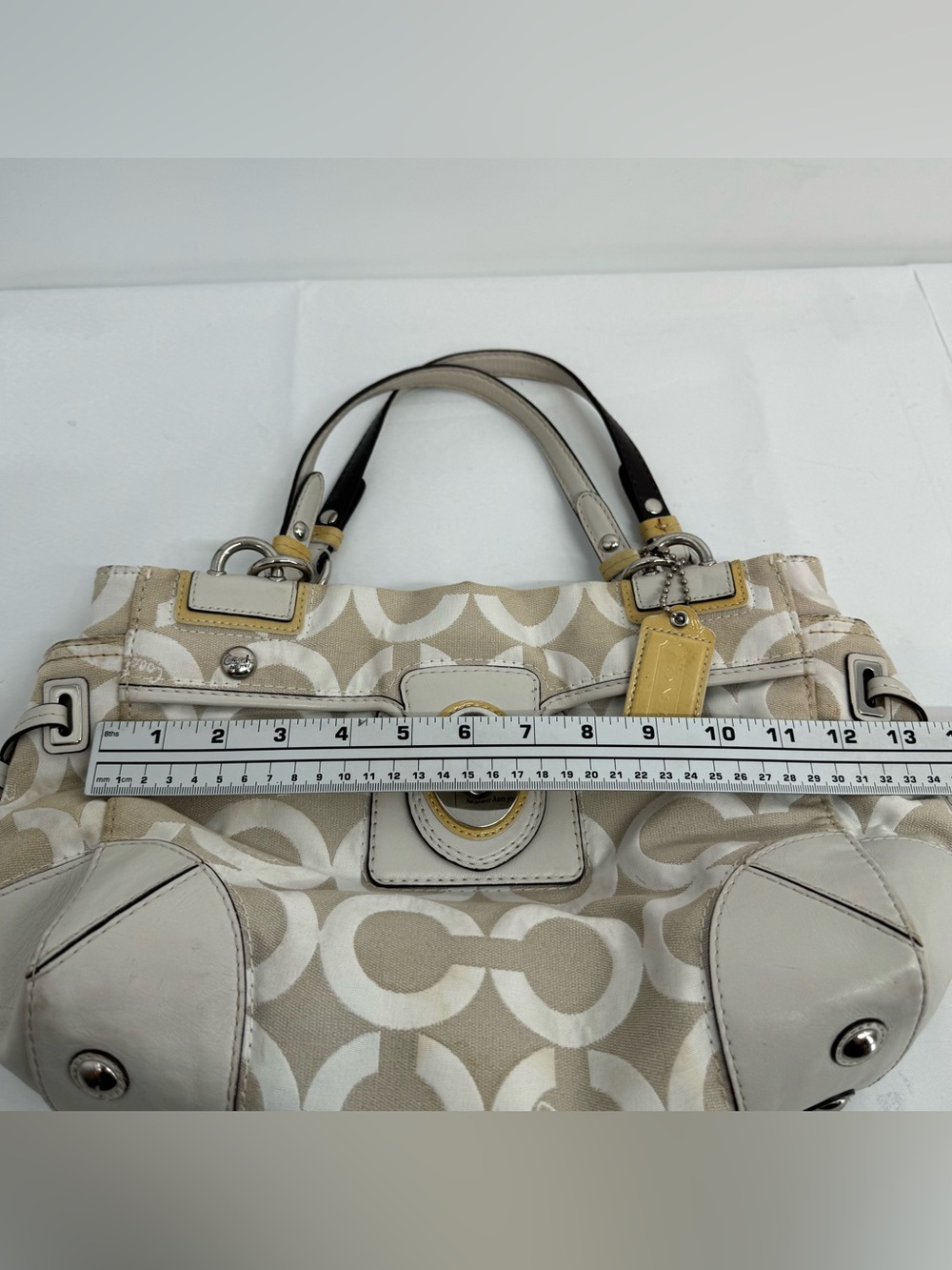 COACH 14515 Peyton Op Art Carryall Satchel Bag - Picture 13 of 16
